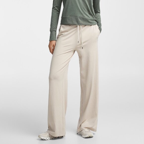 Vuori Pants - New Vuori Halo Essential Wide-leg Pants Ecru Heather Large TALL/LONG!